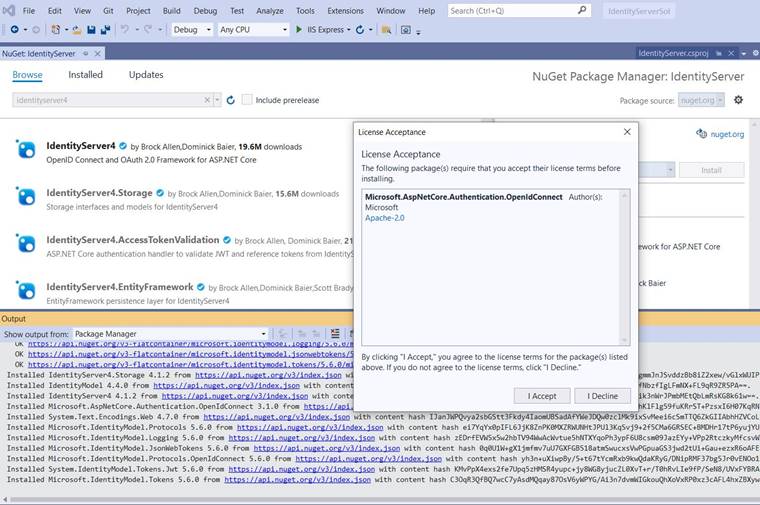 Using Identity Server to authorize our APIs